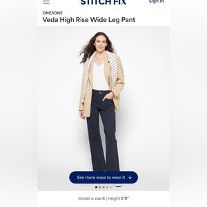 One5One Veda Wide Leg Pant size 31